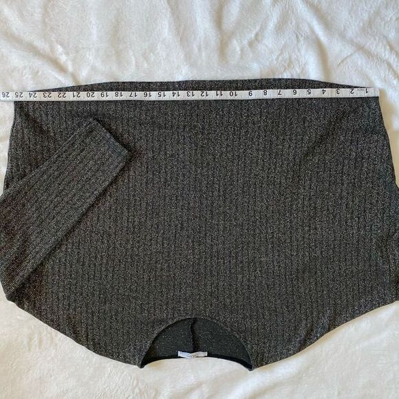 Zara Perfect Basics Looks Lightweight Knit Sweater Sparkly Brown Fall - Picture 9 of 10